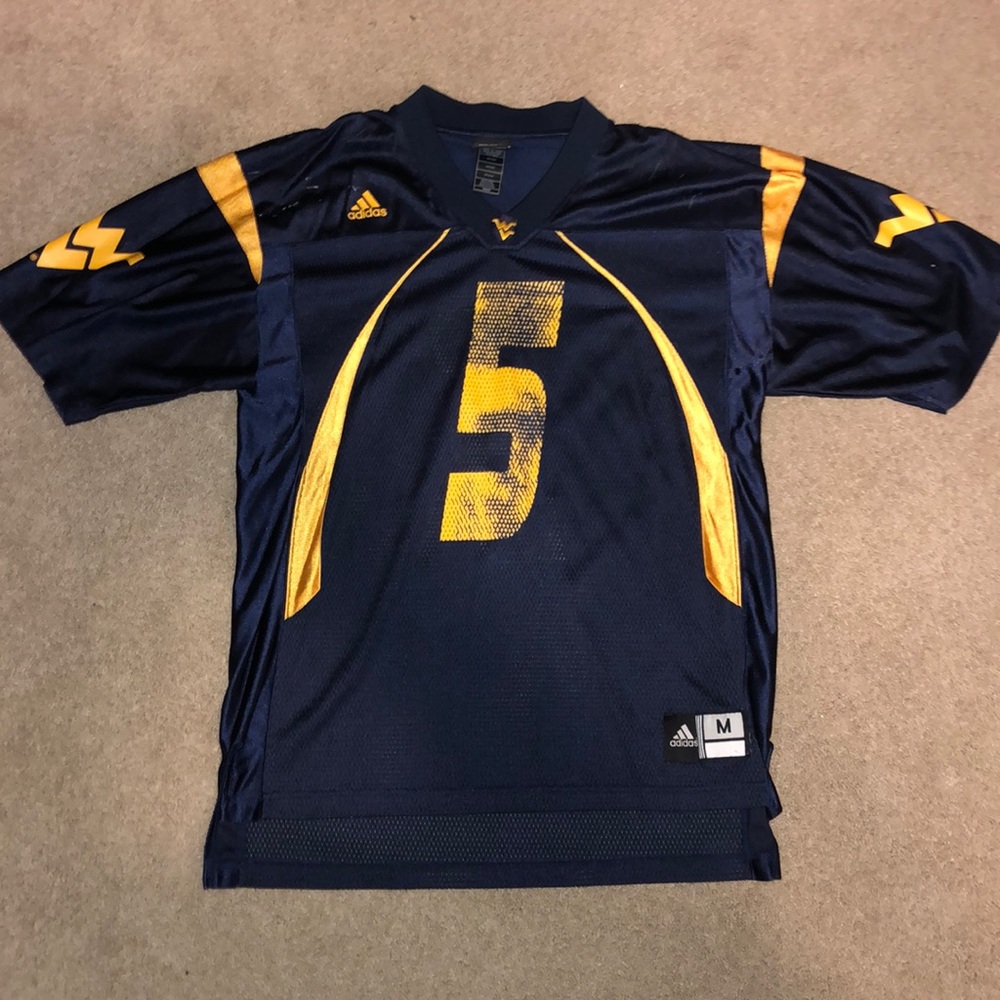 Distressed West Virginia Football Jersey
